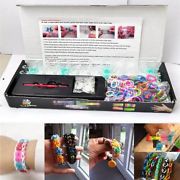 600 mezclado de colores Bandas De Goma 24 Clips 1 Telar 1 Gancho DIY para Rainbow Loom Kit