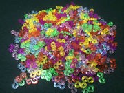 Cualquier Color "C" y "S" Clips Para Caucho Recargas Pulsera Telar Bandas Conector Lote