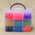 4500pcs bandas de goma de arco iris colorido Telar conjunto Kids de toma de pulsera Kit s-clips